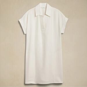 Banana Republic White Mini Shirt Dress